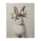 Stupell Industries; Stupell Industries White Bunny Floral Crown Canvas Wall Art; Category:Easter Wall Decor; Image:2
